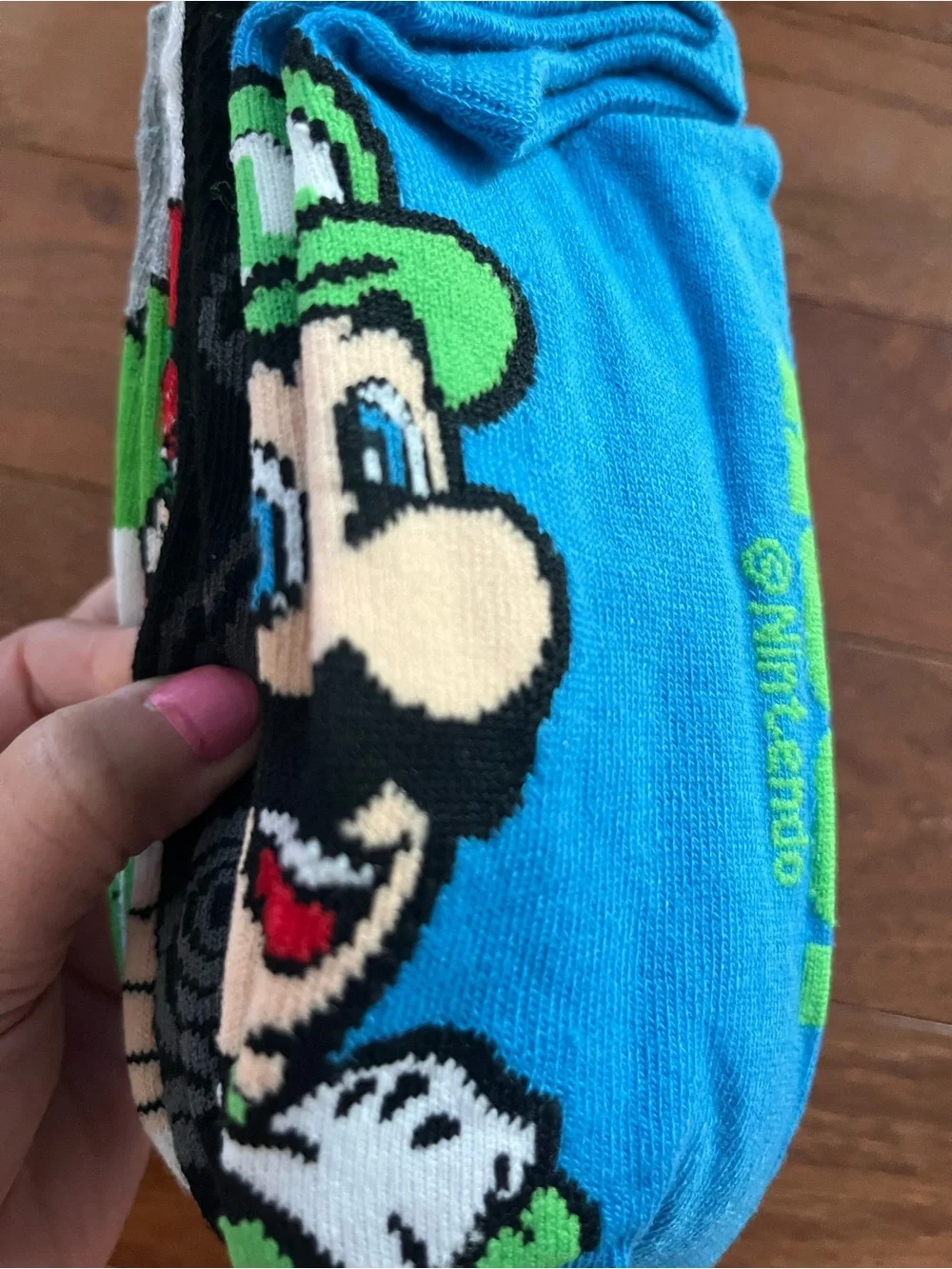 6 Pairs Super Mario No-Show Socks Kids Shoe Size 3-9 NEW